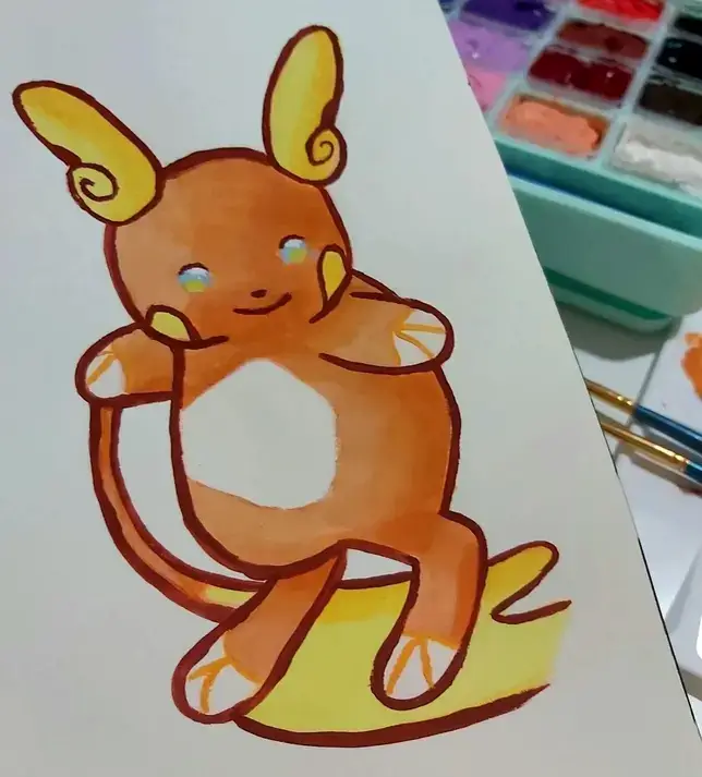 Dibujo de un Alolan Raichu