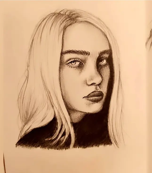 Dibujo de Billie Eilish