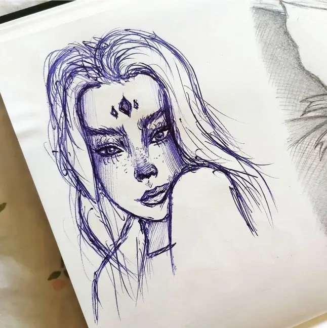 Dibujo de un elfo
